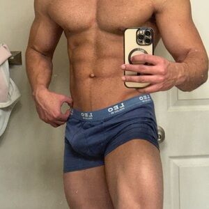Men's Navy Boxer Briefs